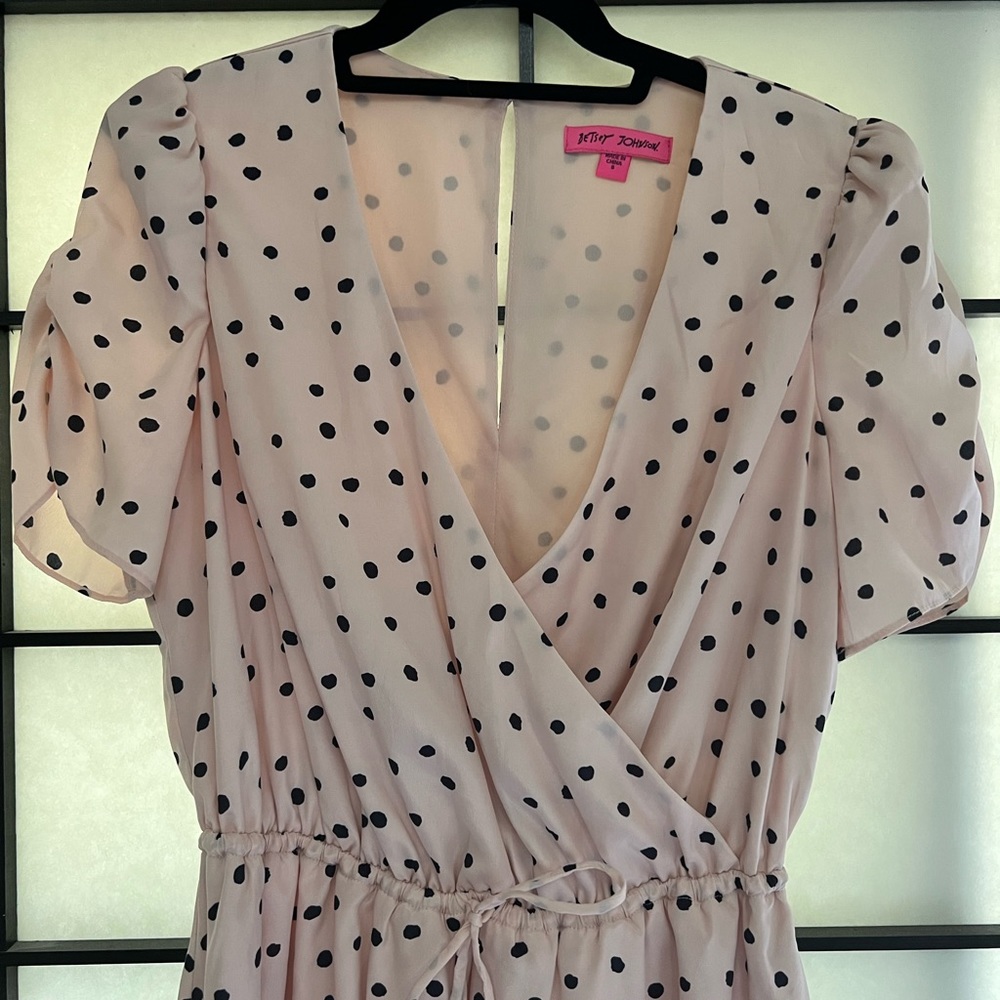 NWOT: Betsy Johnson Polka Dot Dress - Size 8